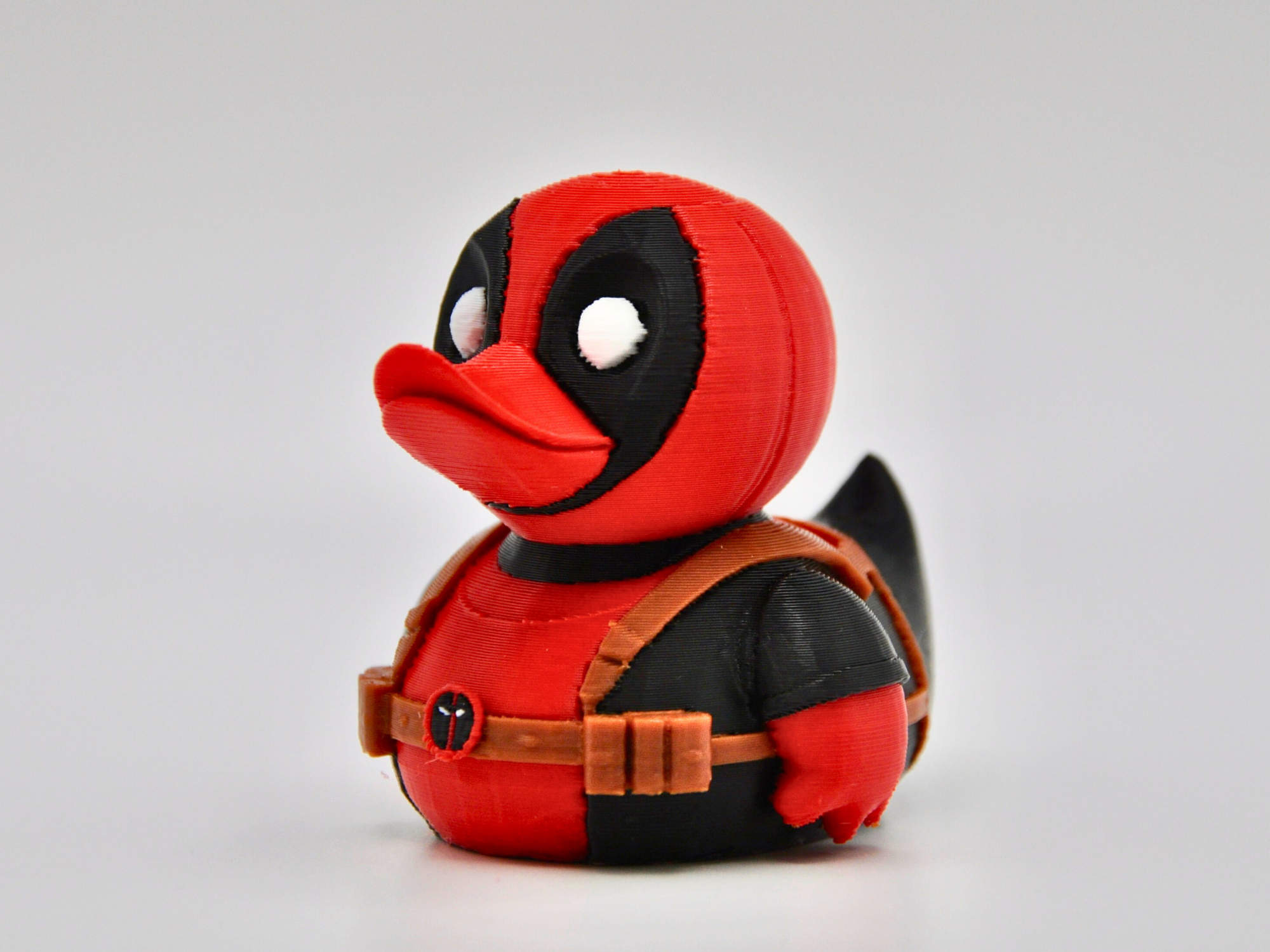 3D Printed Toy Duck Figure Model - Deadpool Duck image 0