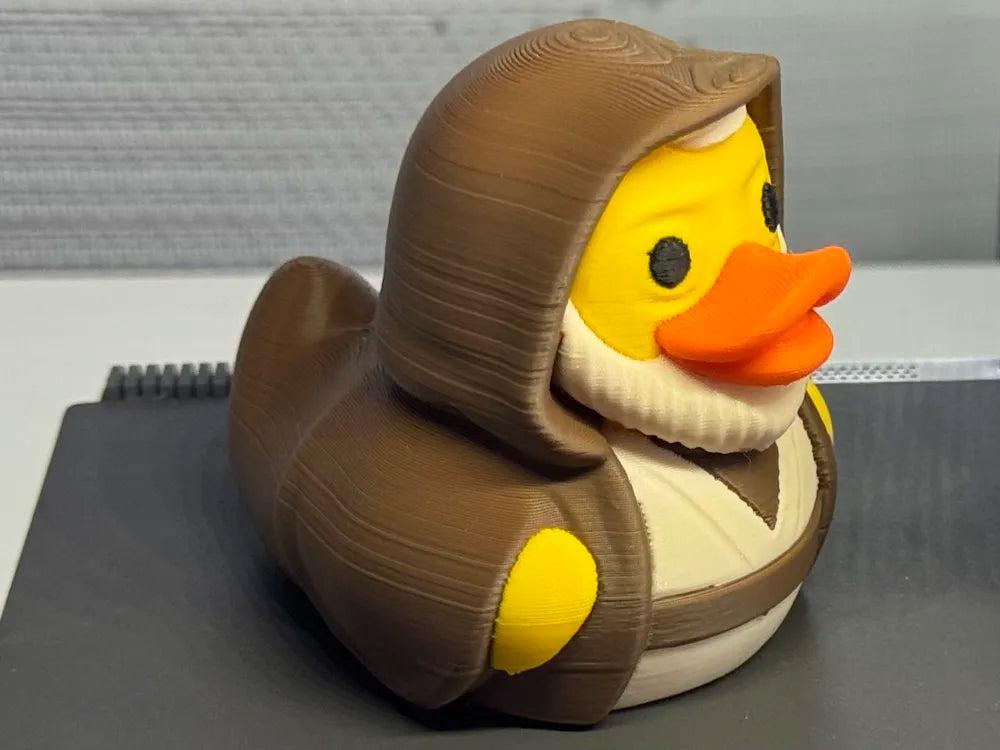 3D Printed Toy Duck Figure Model - Obi-Wan Kenobi image 0