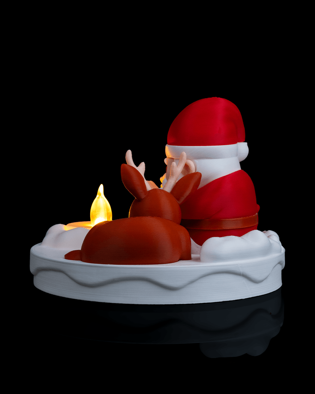 Christmas Santa’s Bonfire - Light Up Table Lamp image 4