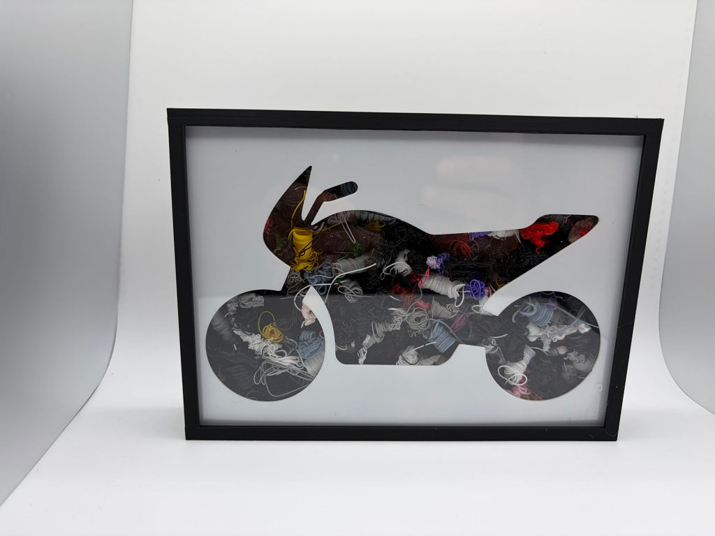 3D Printed Motorbike Sign Picture Frame image 0