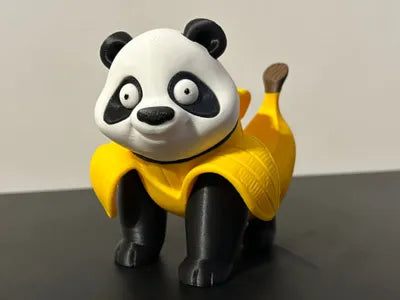 3D Printed Italian Brainrot Action Figure Model - Pandaccini bananini image 0