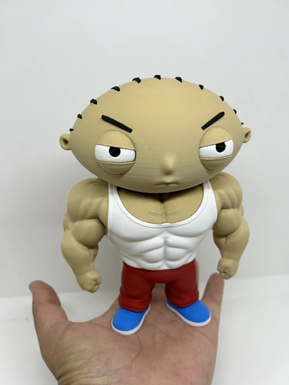 3D Printed Toy Action Figure Model - Stewie on steroids image 0