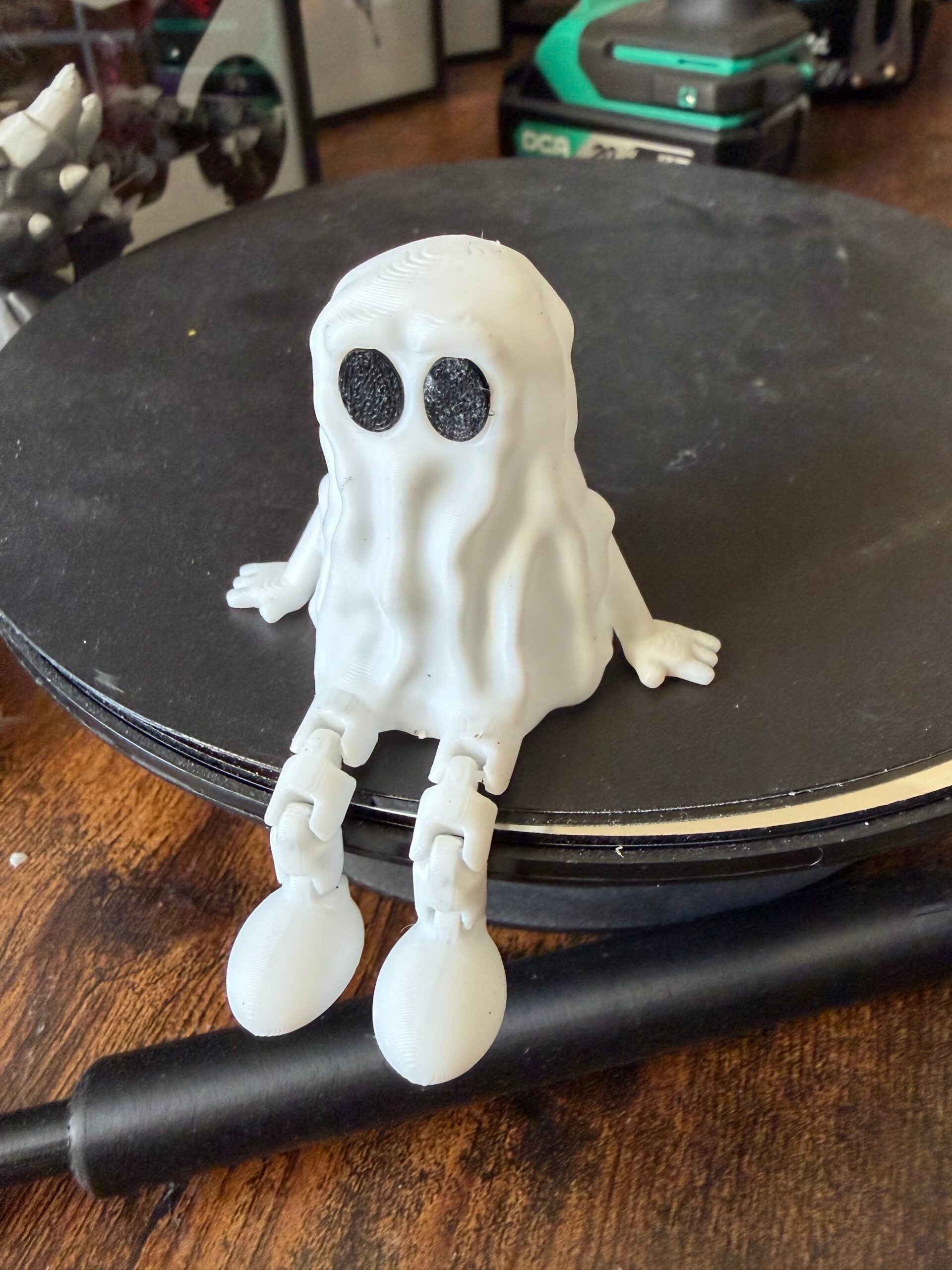 3D Printed Toy Model - White Flexible Ghost image 0