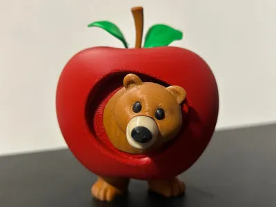 3D Printed Italian Brainrot Action Figure Model - Bearorito applepitolirotito image 0