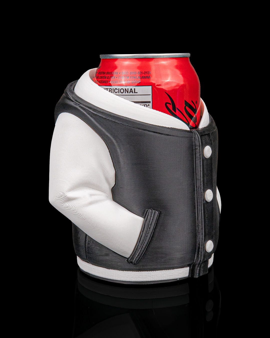 3D Printed Varsity Jacket, Beer, Pen Can Holder image 2