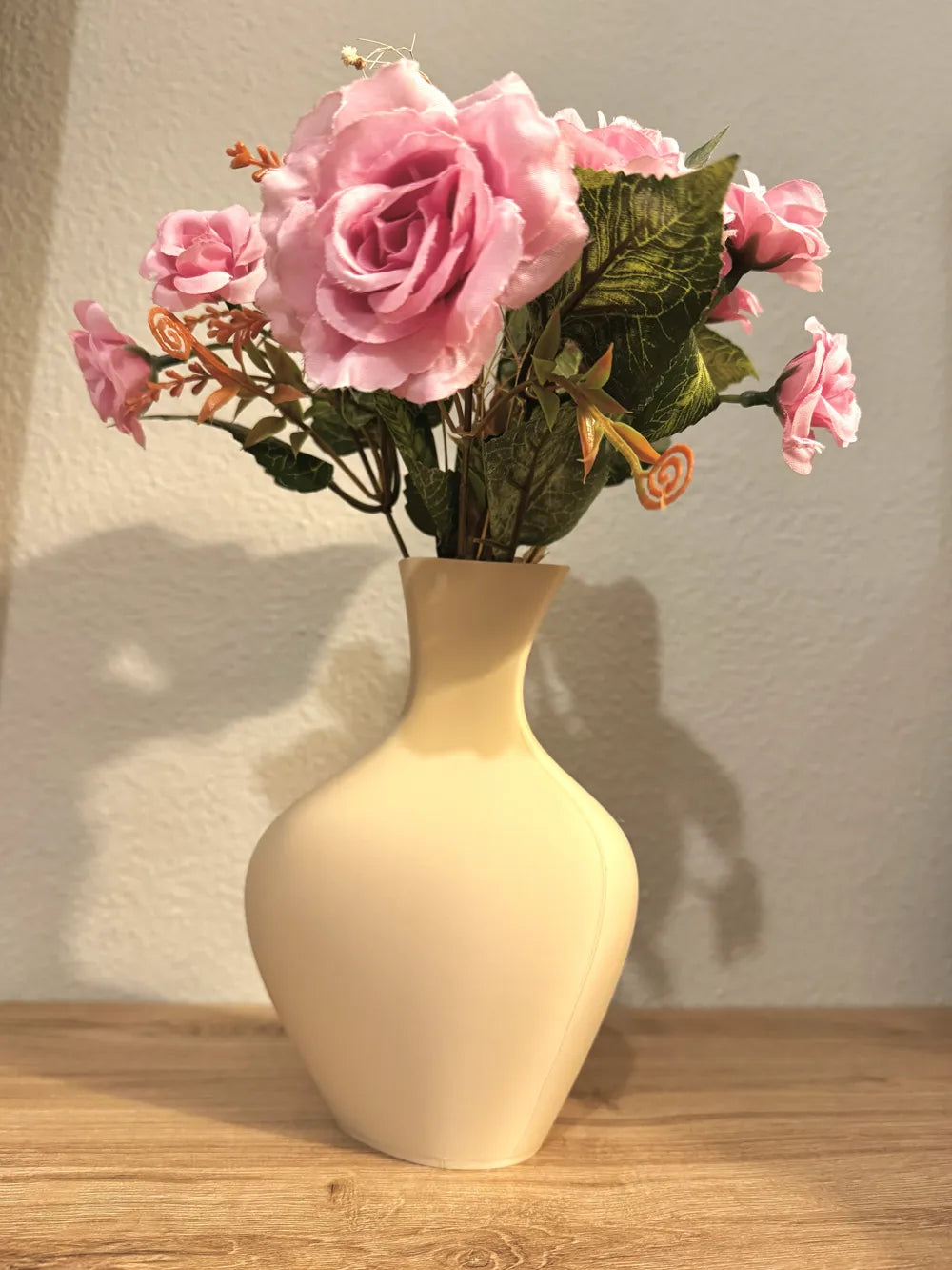 Modern 3D Printed Vase - For Faux or Dried Flowers image 0