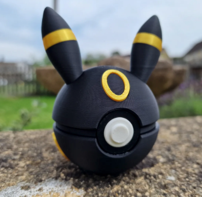 3D Printed - Umbreon Pokeball image 0