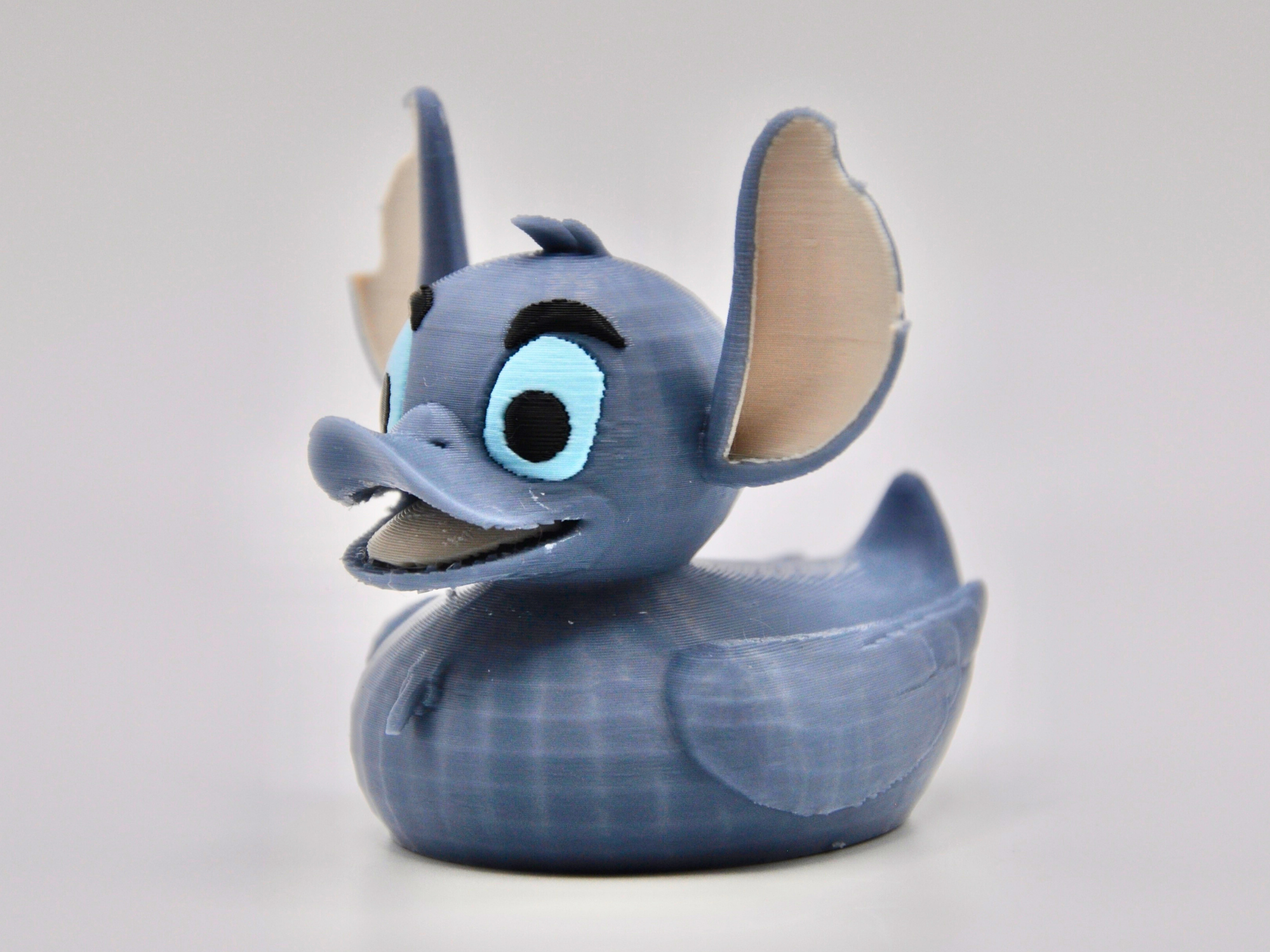 3D Printed Toy Duck Figure Model - Stitch Duck image 0