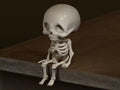 3D Printed Halloween Articulated Flexi Skeleton - Choose Of Colours image 0