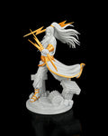 Vibrant 3D Printed Zeus Statue with Intricate Mythology Detail image 0