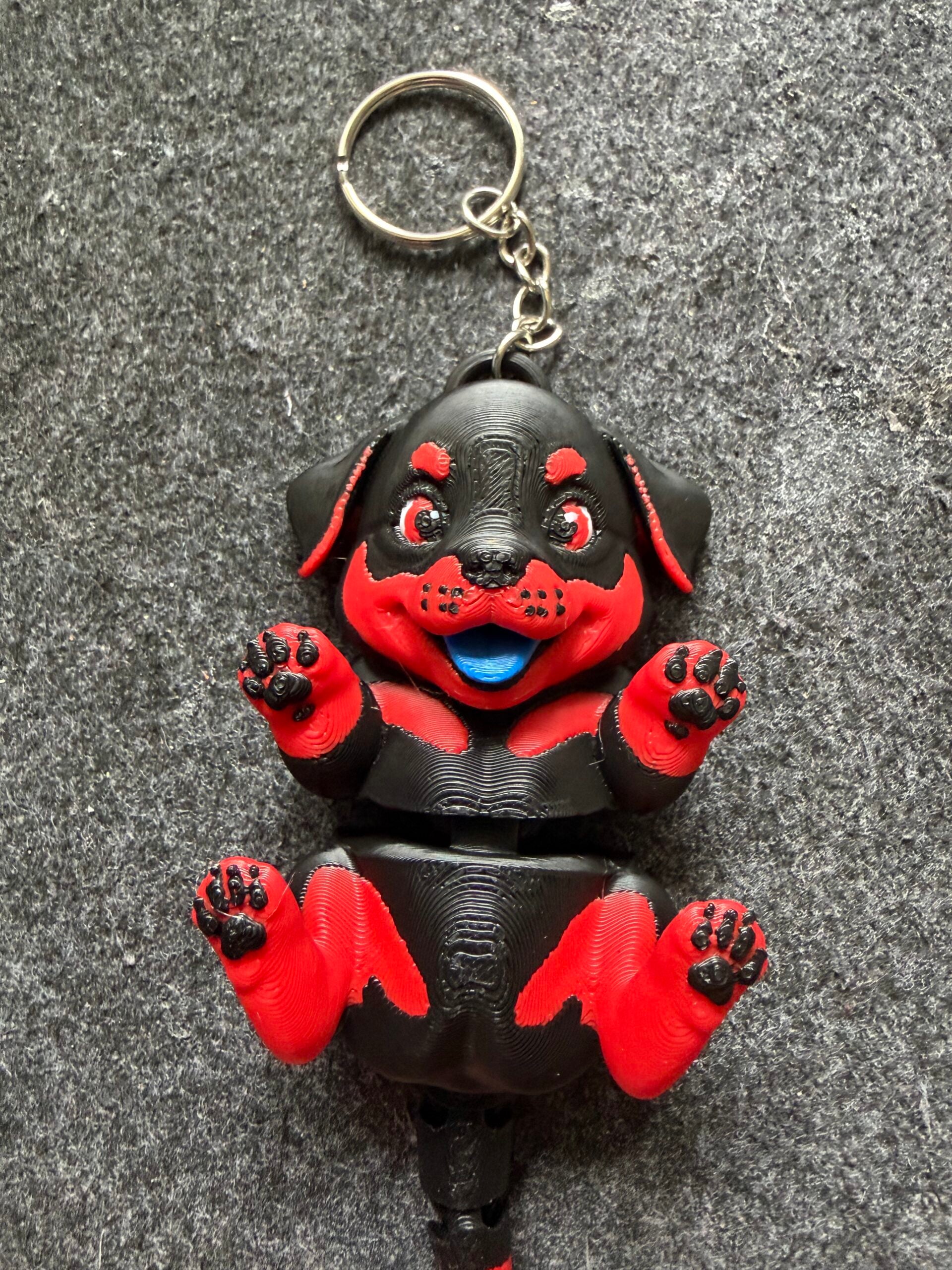 3D Printed Fidget Toy - Articulated Flexi Rottwelier Puppy Toy image 0