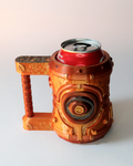 3D Printed Steampunk Beer, Pen Can Holder image 0
