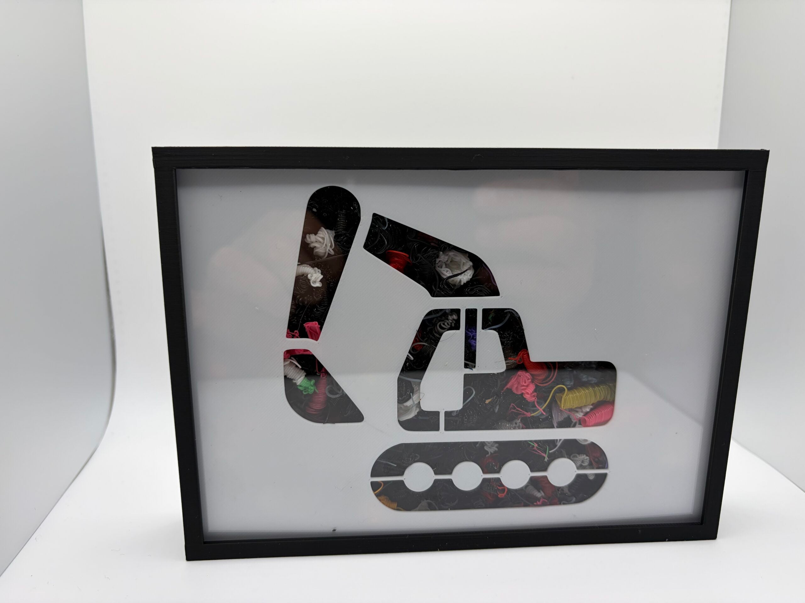 3D Printed Digger - Tractor Sign Picture Frame image 0