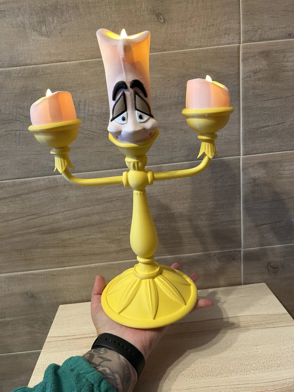 3D Printed Toy Action Figure Model - Lumière (Beauty and the Beast) image 0