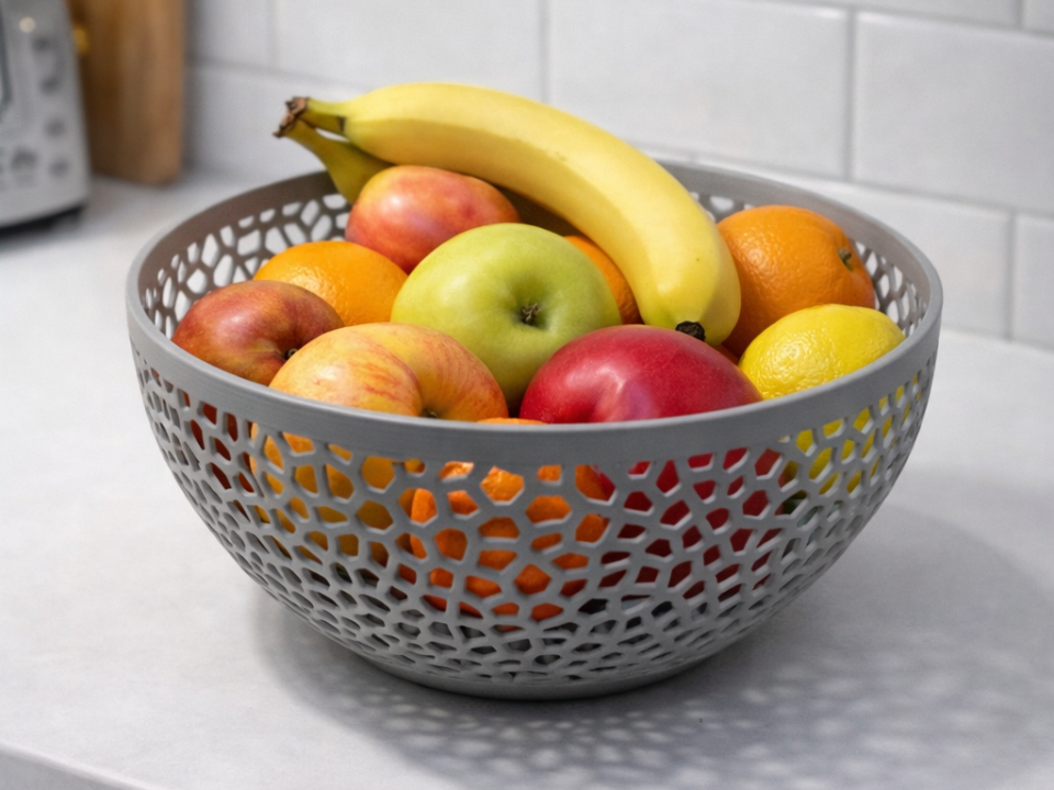 3D Printed Large Fruit Bowl image 0