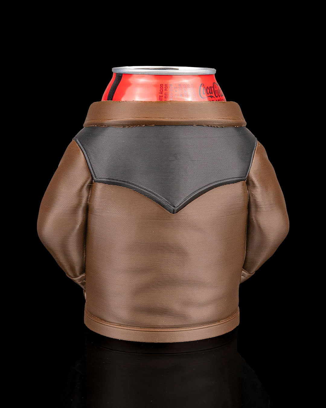3D Printed Suede Jacket Beer, Pen Can Holder image 2