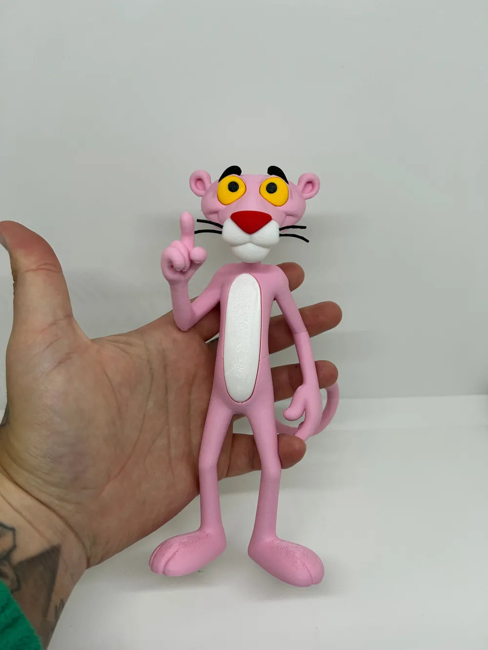 3D Printed Toy Action Figure Model - Pink Panther image 0