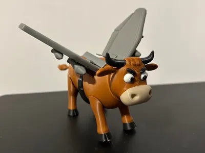 3D Printed Italian Brainrot Action Figure Model -Aeromucca armata image 0
