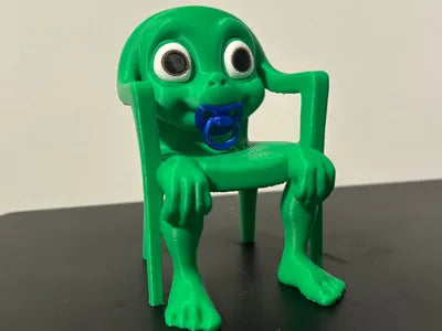 3D Printed Italian Brainrot Action Figure Model - Baby Karkerkar Kurkur Toy image 0