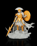 Vibrant 3D Printed Ares Statue with Intricate Mythology Detail image 0