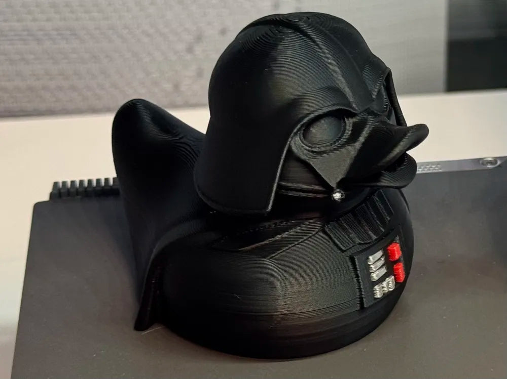 3D Printed Toy Duck Figure Model - Darth Vader image 0