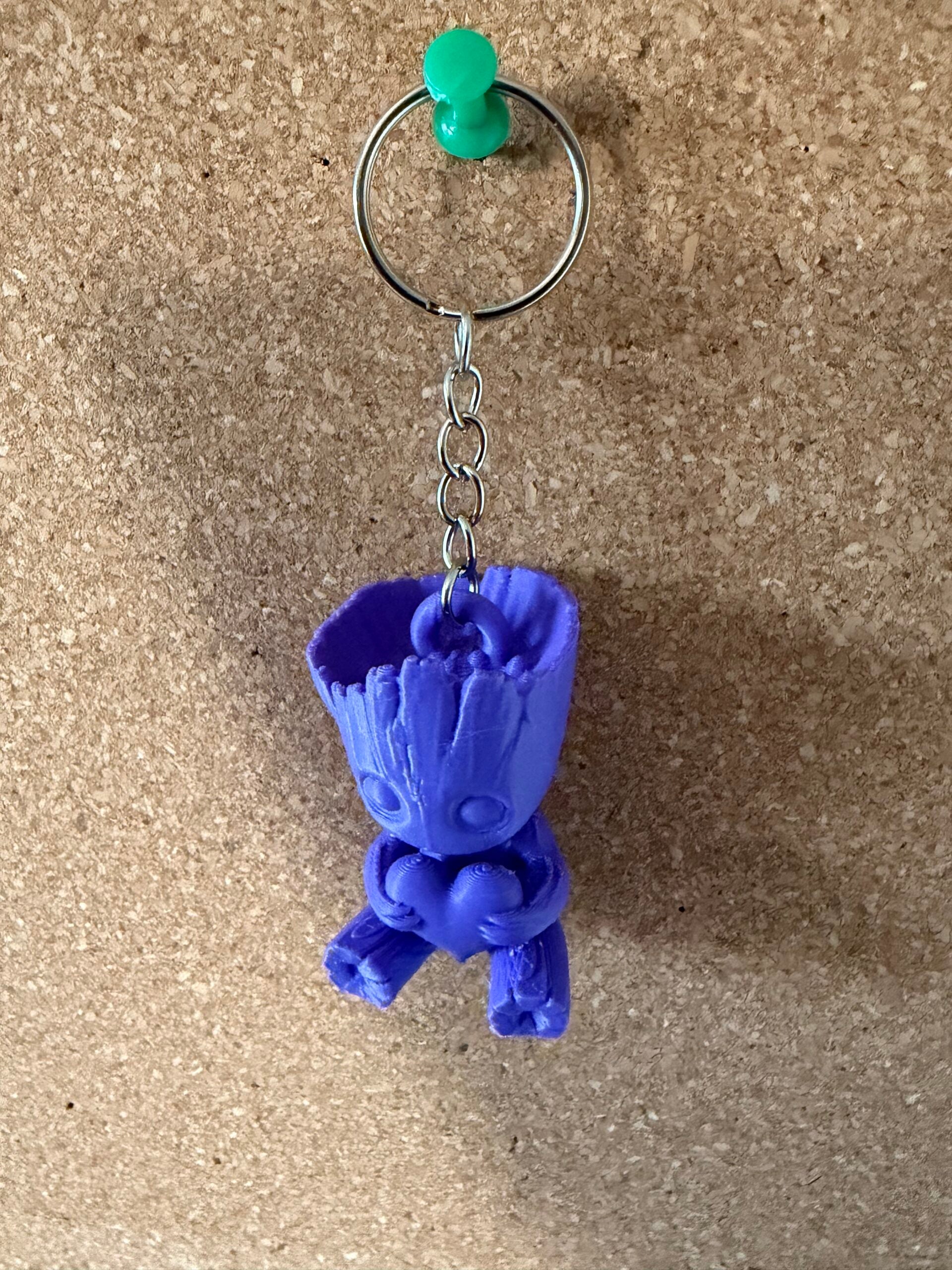 3D Printed Key Ring - Baby Groot image 0