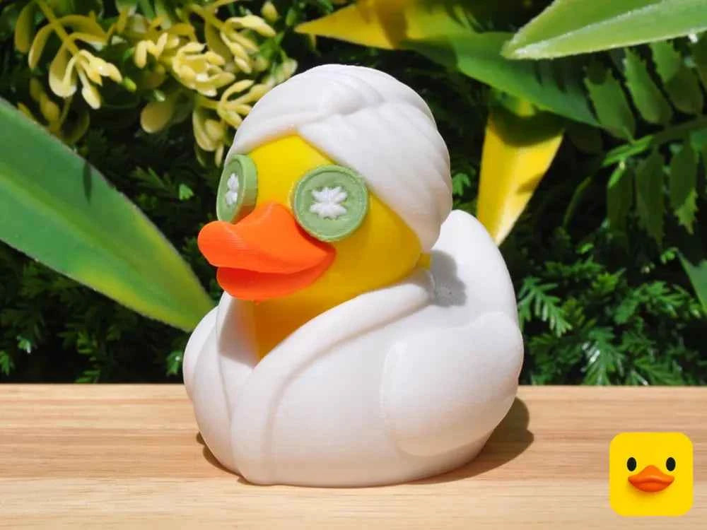 3D Printed Toy Duck Figure Model - Spa Duck