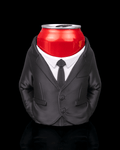 3D Printed Suit, Beer, Pen Can Holder image 0