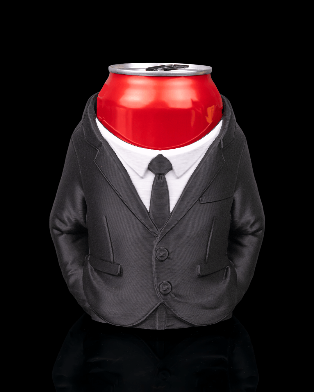 3D Printed Suit, Beer, Pen Can Holder image 0