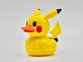 3D Printed Toy Duck Figure Model - Pikachu Duck image 0