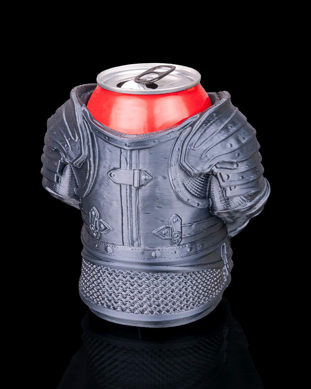 3D Printed Knight Armour Beer, Pen Can Holder image 2