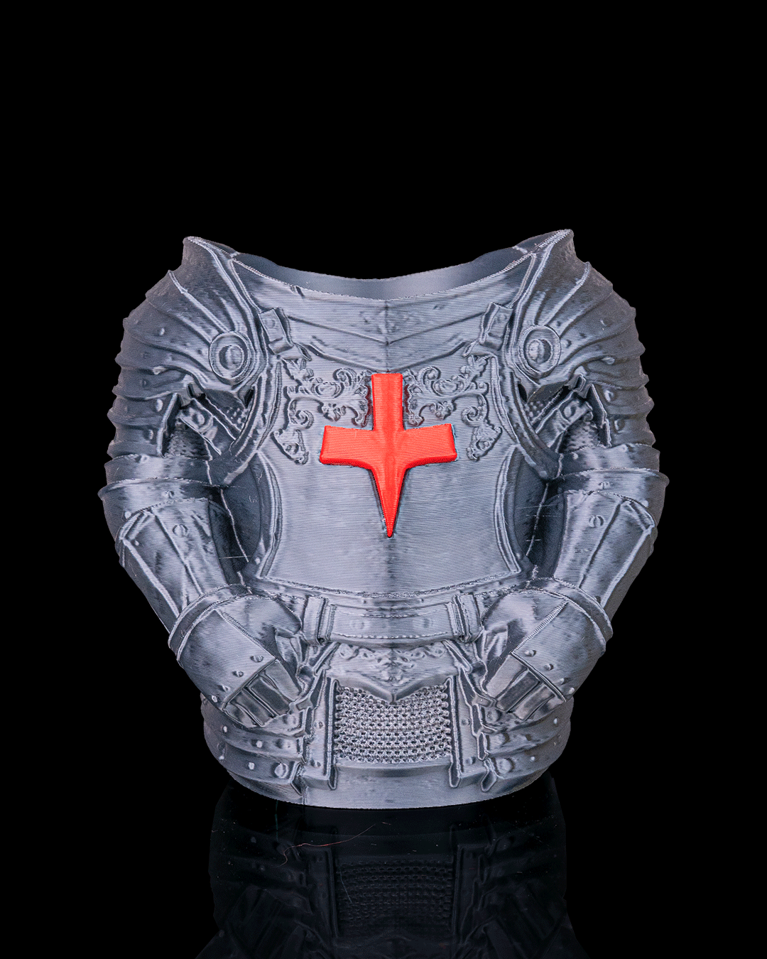 3D Printed Knight Armour Beer, Pen Can Holder image 4
