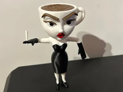 3D Printed Italian Brainrot Action Figure Model -Espressona signora image 0