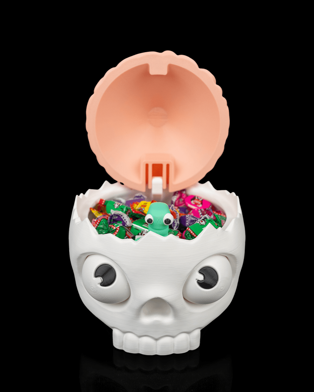 3D Printed Halloween Brain Skull - Candy Bowl