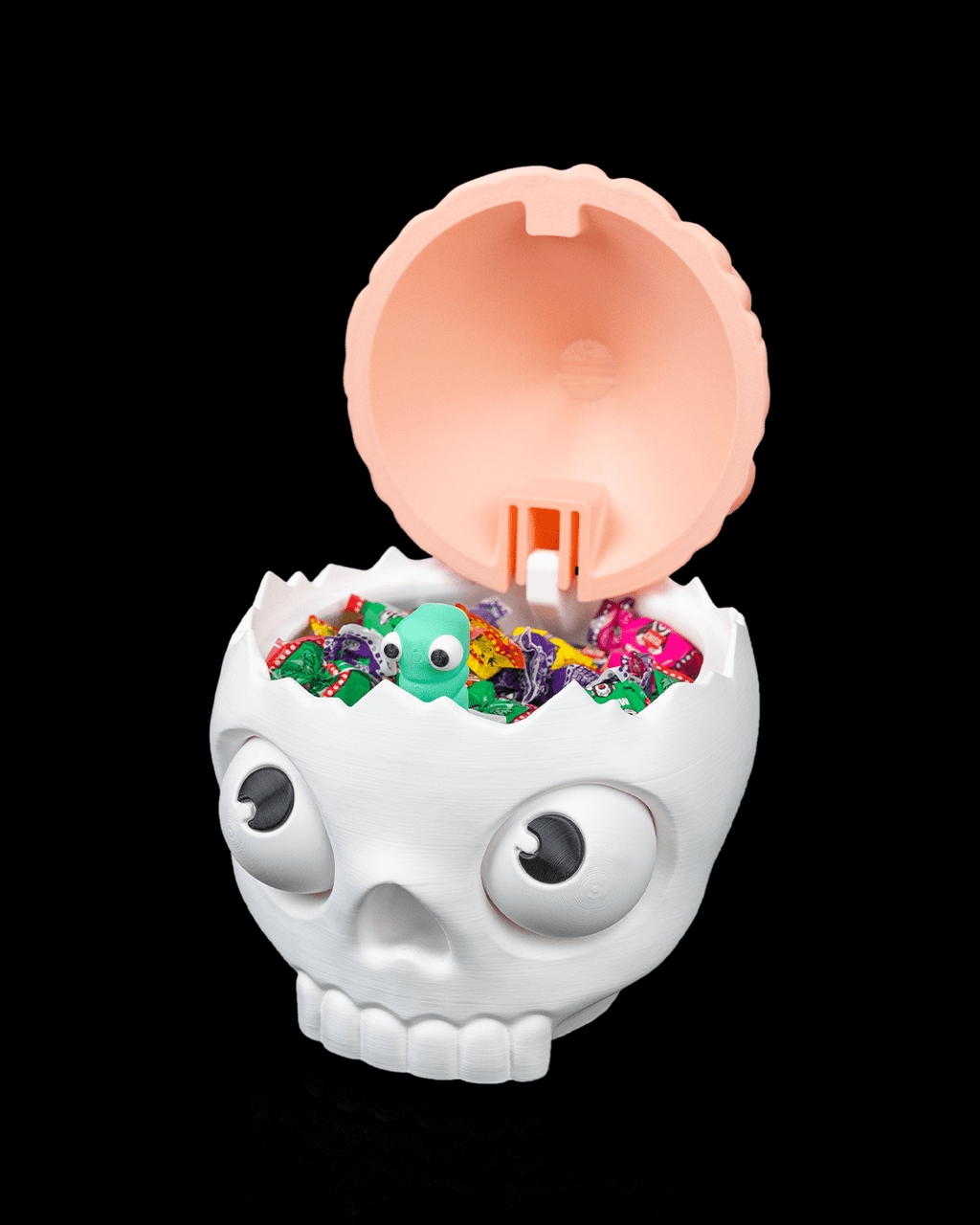 3D Printed Halloween Brain Skull - Candy Bowl