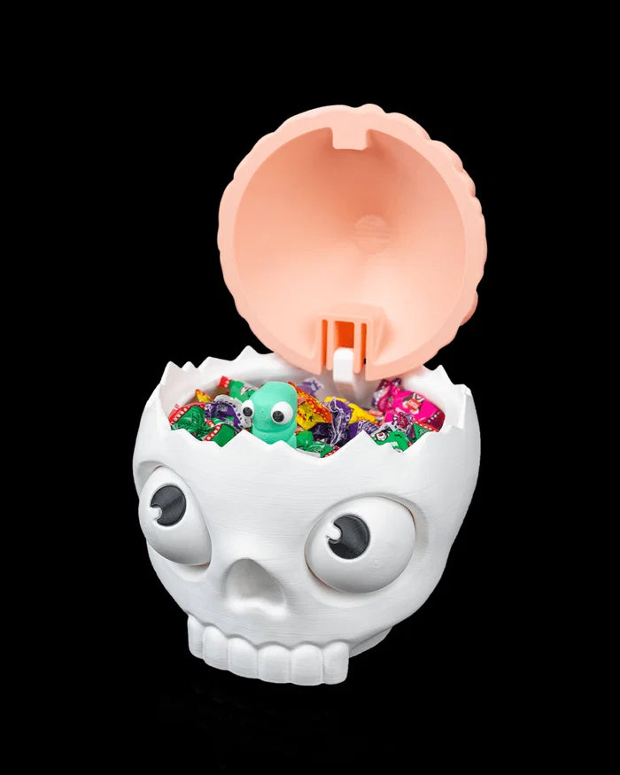 3D Printed Halloween Brain Skull - Candy Bowl