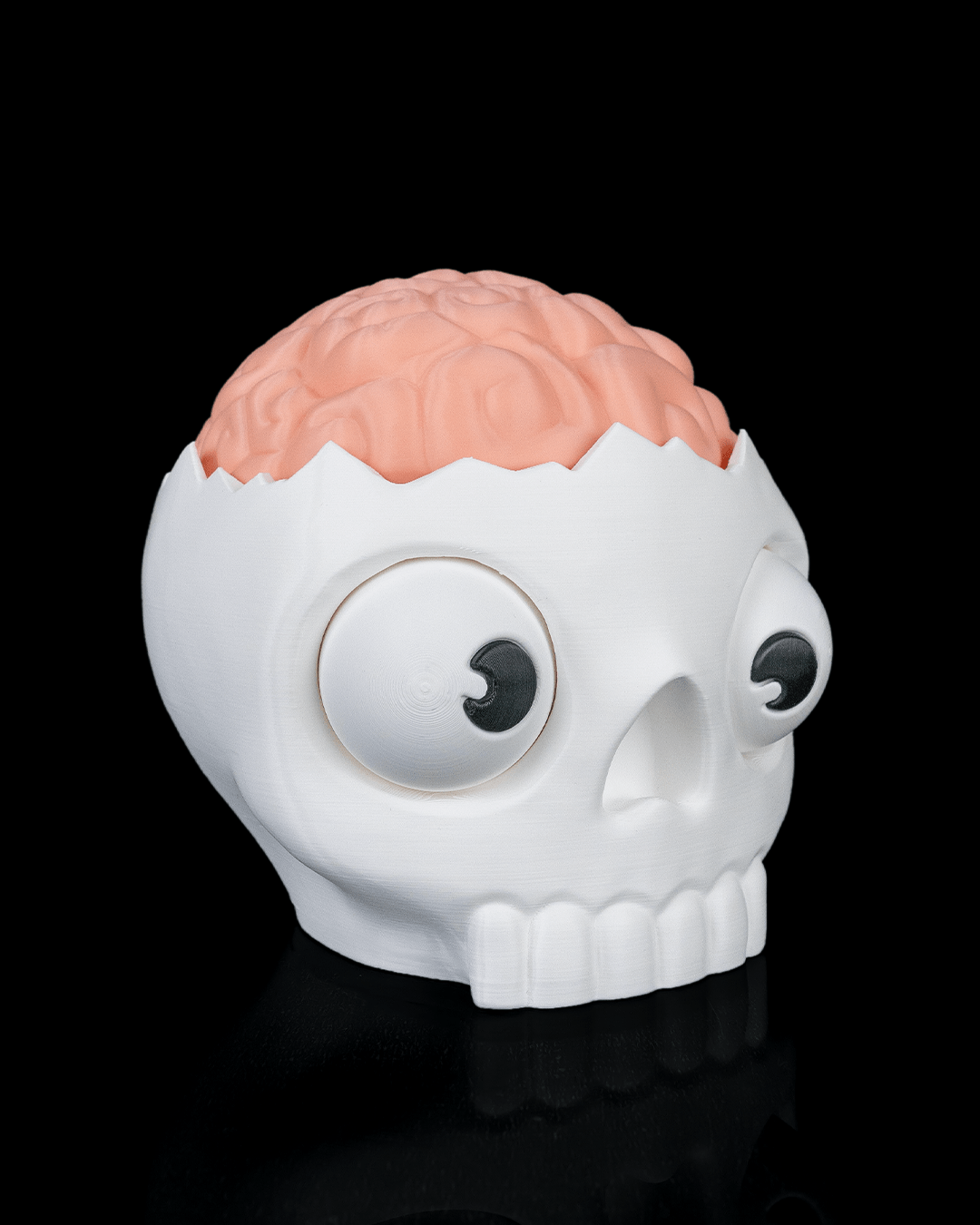 3D Printed Halloween Brain Skull - Candy Bowl