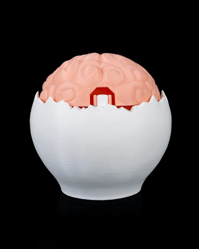 3D Printed Halloween Brain Skull - Candy Bowl