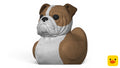 3D Printed Toy Duck Figure Model - Bulldog Duck