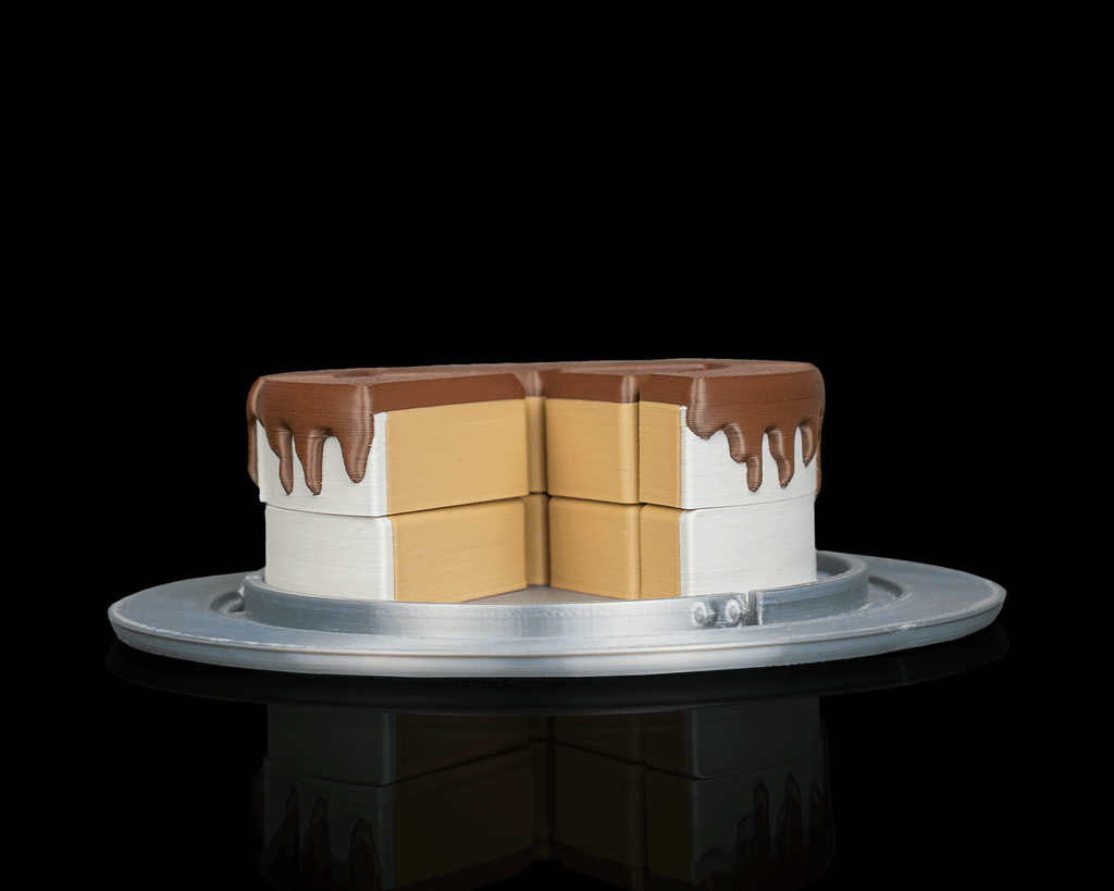 3D Printed Toy Jigsaw Puzzle Game - Cake Slices