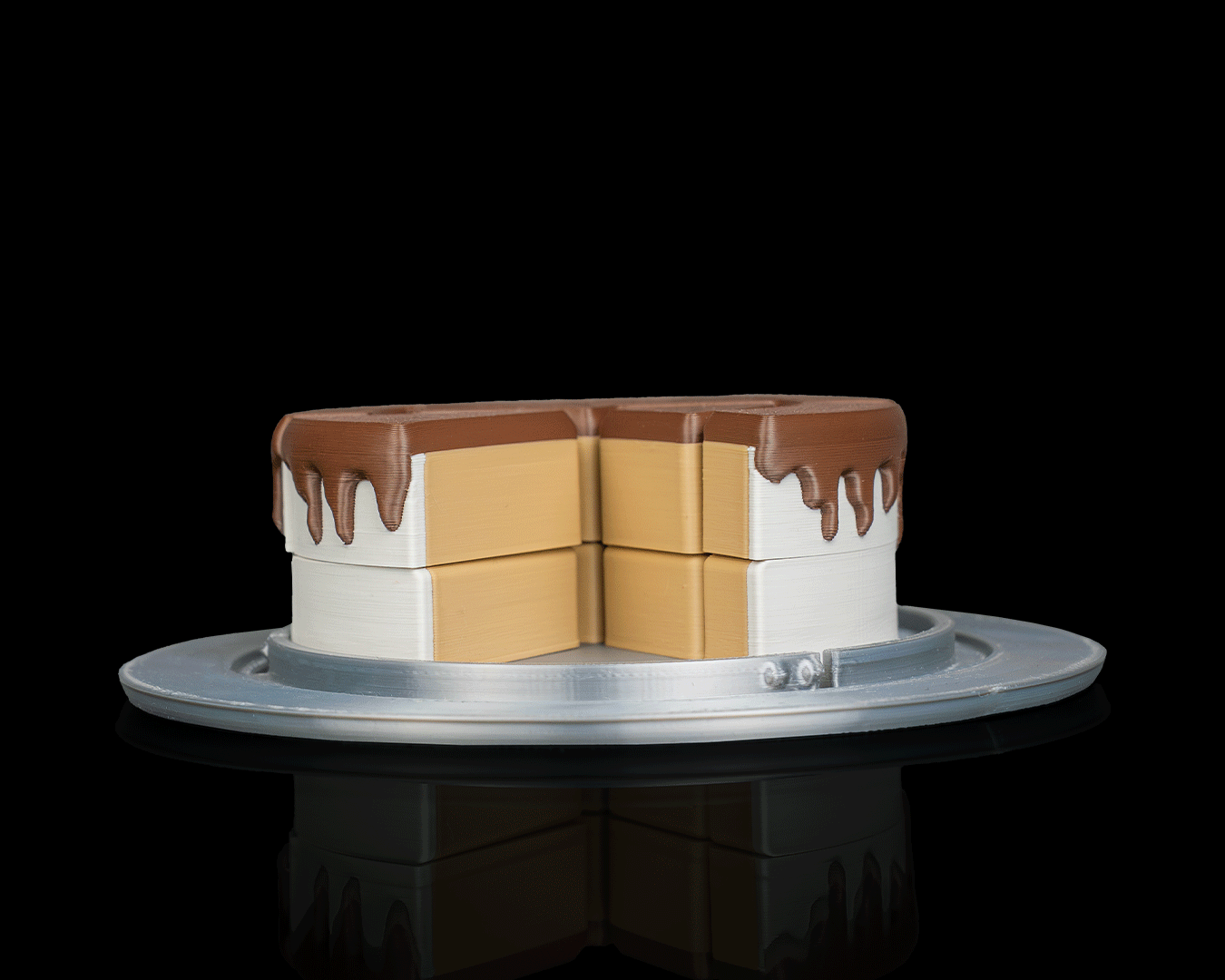 3D Printed Toy Jigsaw Puzzle Game - Cake Slices