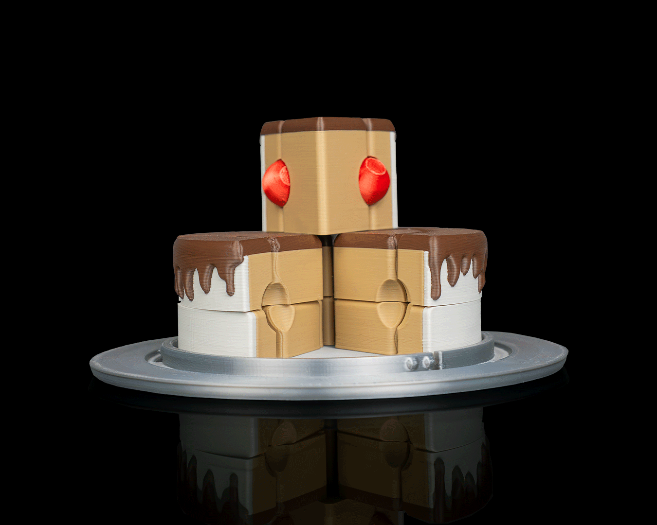 3D Printed Toy Jigsaw Puzzle Game - Cake Slices