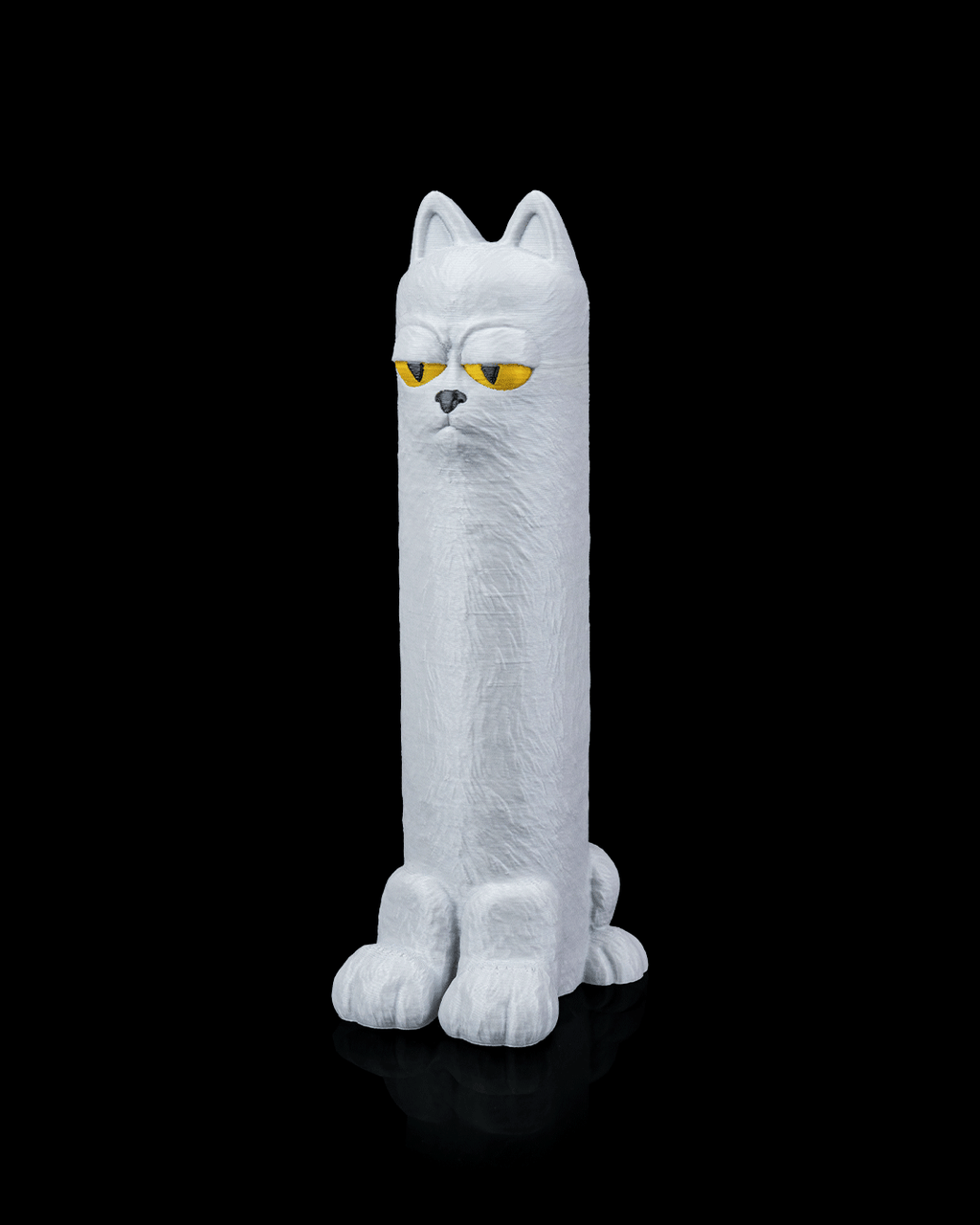3D Printed Bathroom Toilet Paper Roll Holder - Cat In A Roll