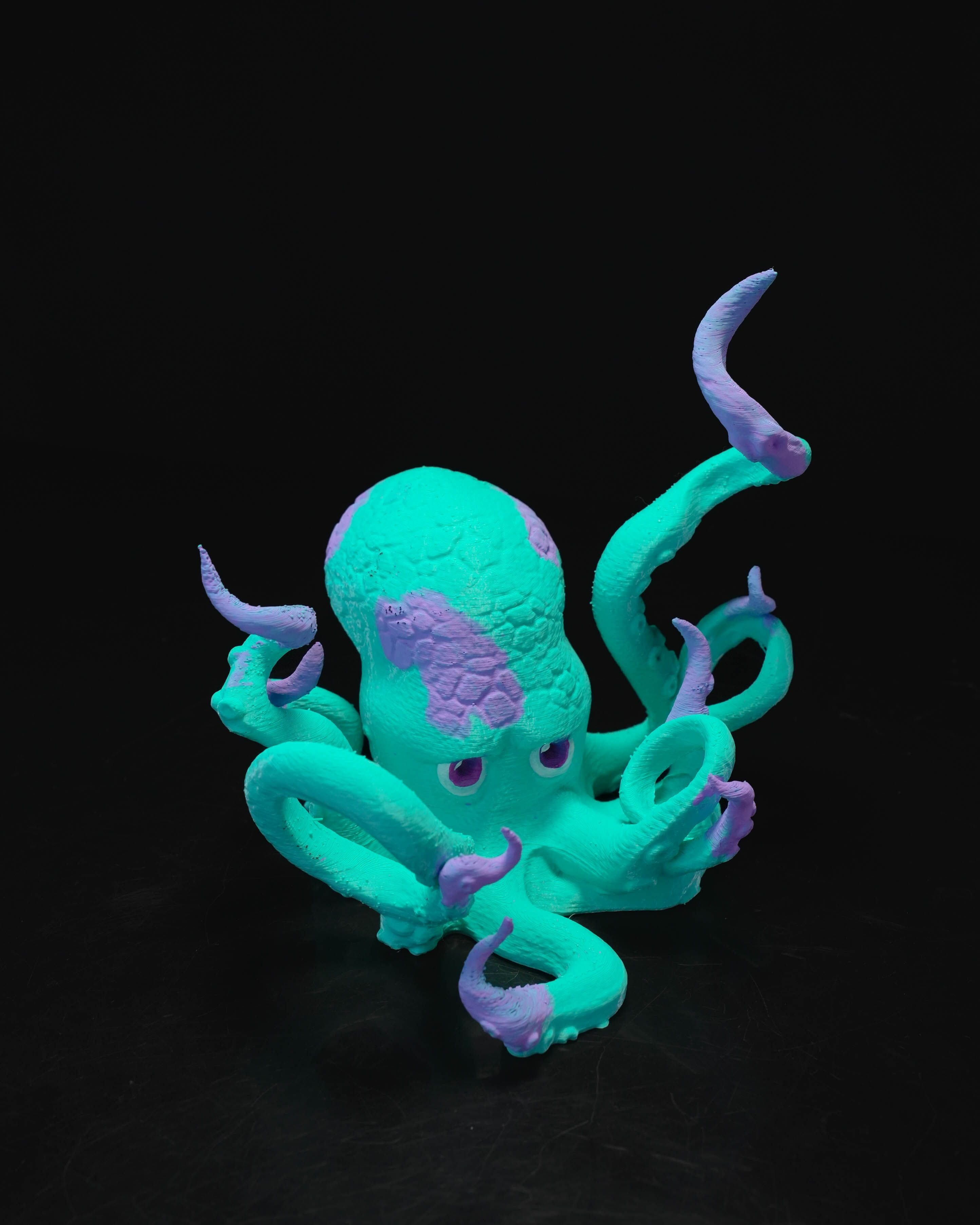 3D Printed Bathroom Octopus Toothbrush Holder - Standing