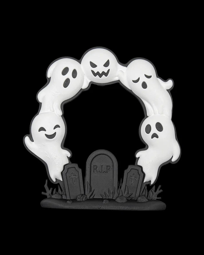 3D Printed Halloween Ghost Arch - Wreath