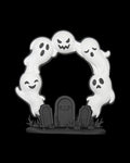 3D Printed Halloween Ghost Arch - Wreath