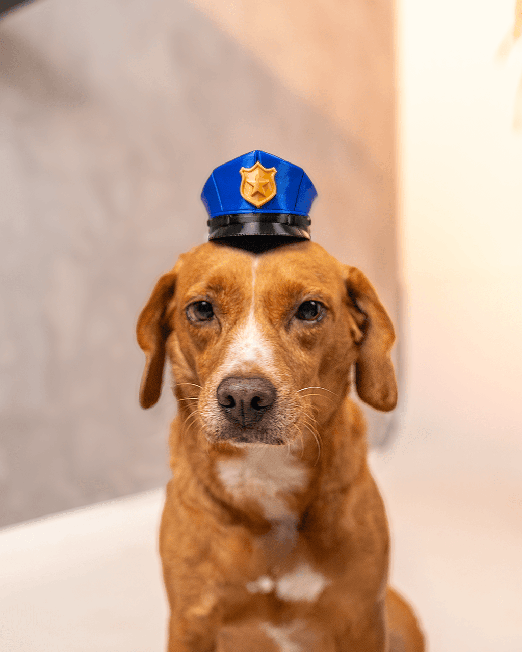 3D Printed Officer Woof - Dog Costume Helmet