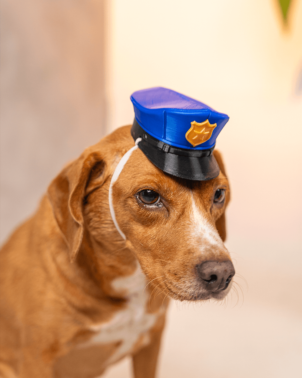 3D Printed Officer Woof - Dog Costume Helmet