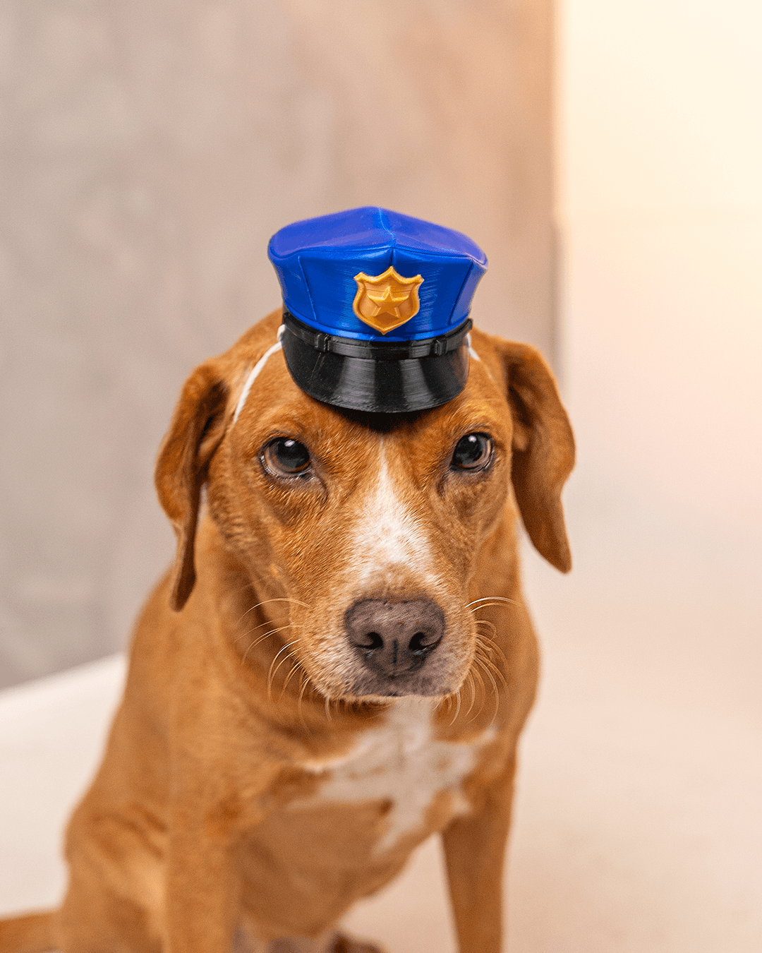 3D Printed Officer Woof - Dog Costume Helmet