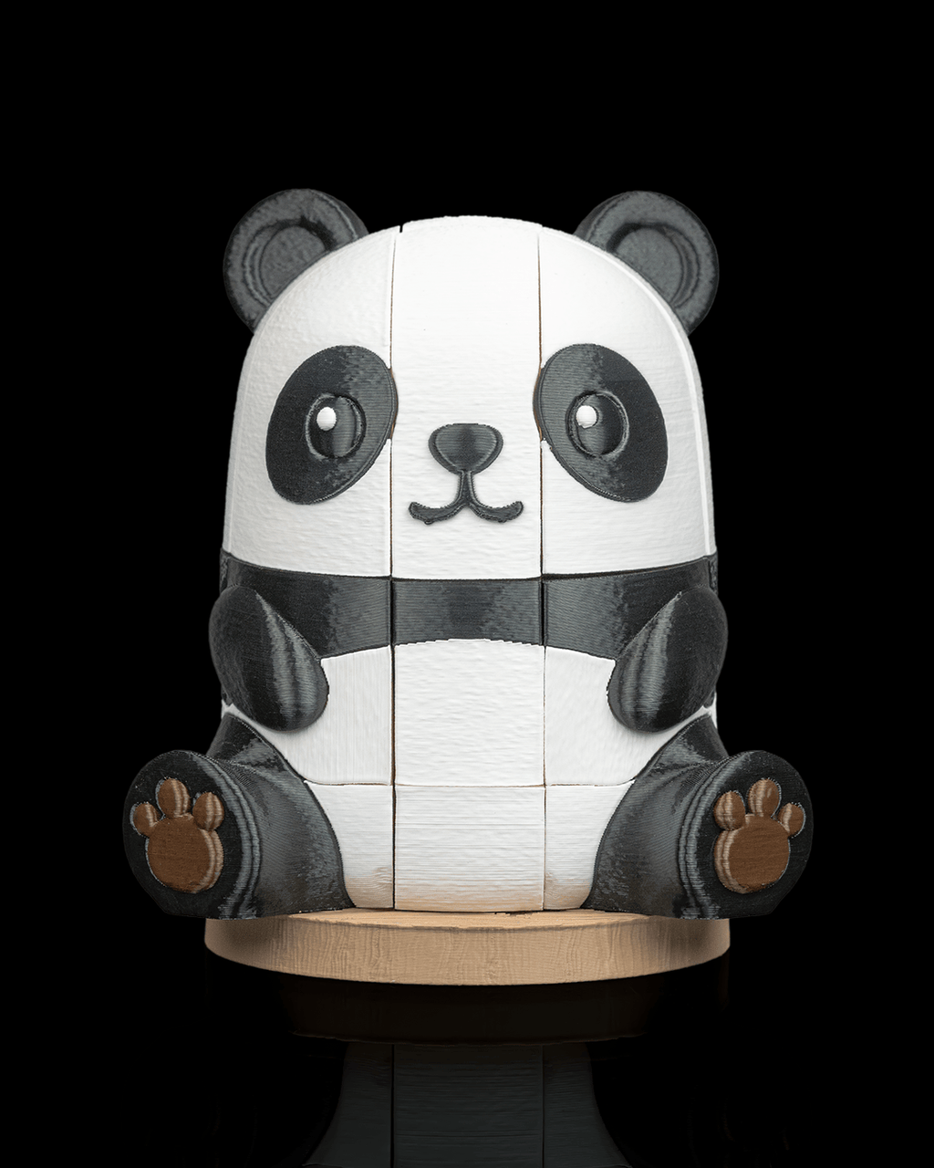 3D Printed Toy Jigsaw Puzzle - Panda Pieces